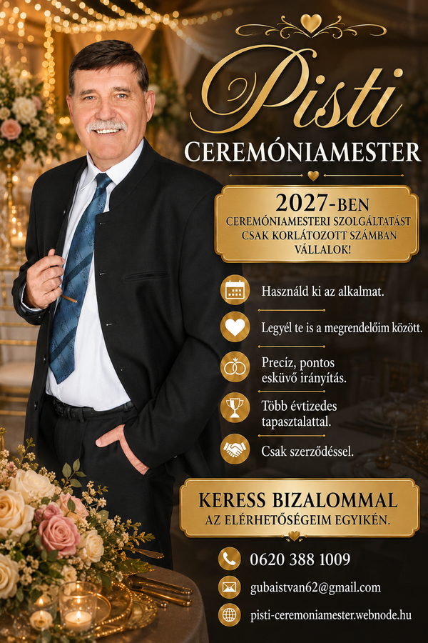 Pisti-vőfély és ceremóniamester